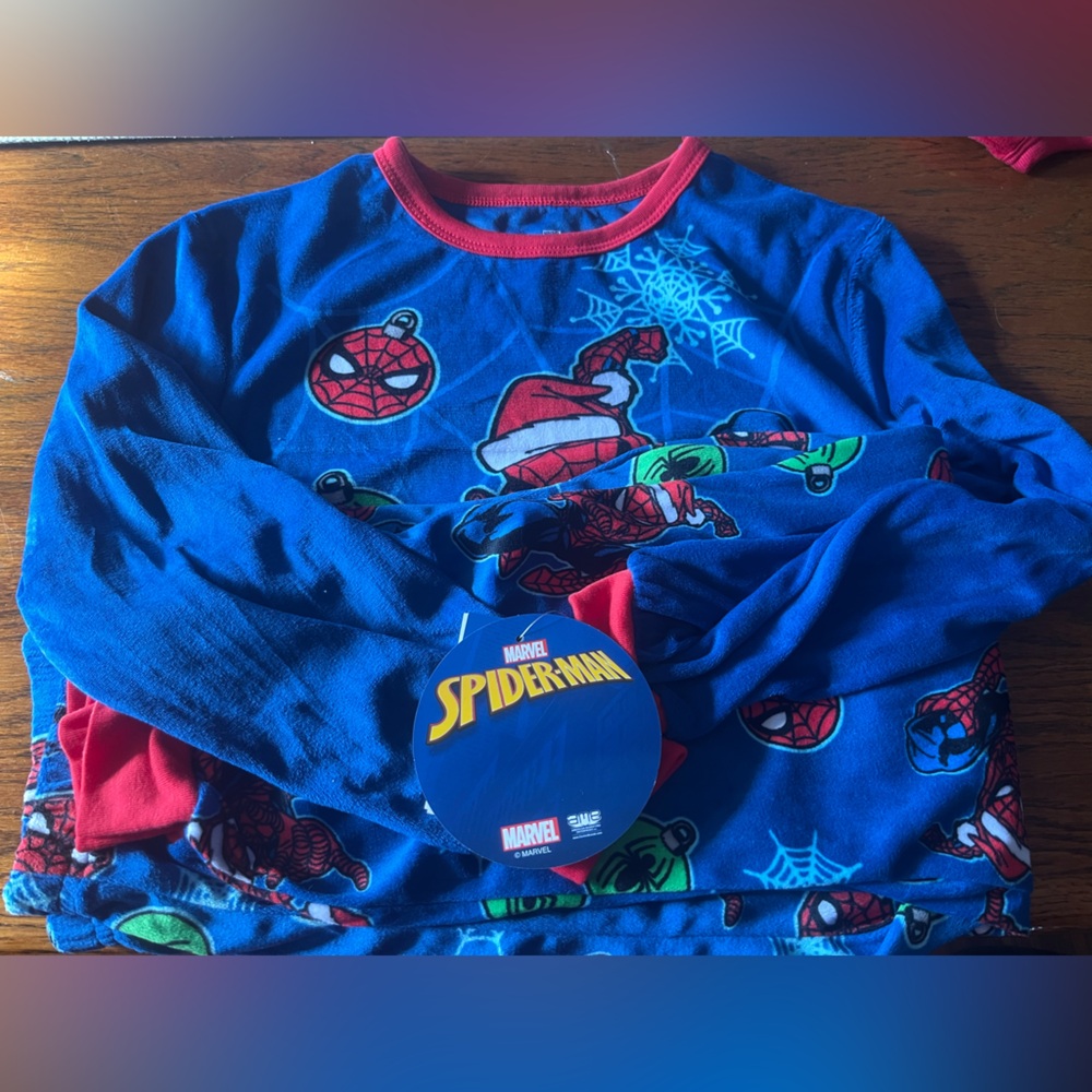 Marvel Spiderman Blue and Red Kids Pajama Set